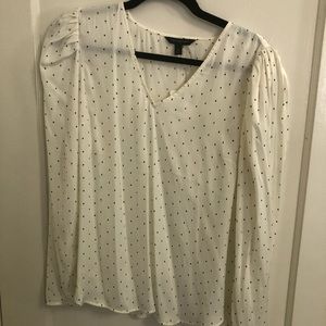 Banana Republic blouse with puff sleeves